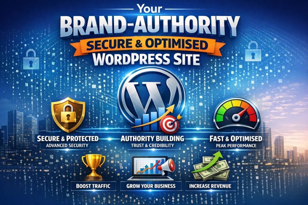 Secure and optimized WordPress website helping businesses build strong brand authority and online credibility