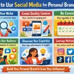 How to build personal branding using social media platforms like LinkedIn, Instagram, and YouTube